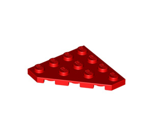LEGO Rood Wig Plaat 4 x 4 Hoek (30503)