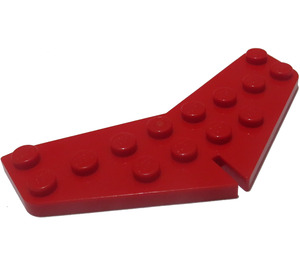 LEGO Red Wedge Plate 4 x 8 Tail (3474)