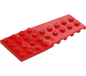 LEGO Röd Kil Platta 4 x 9 Vinge med knoppskåror (14181)