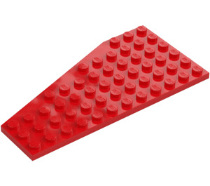 LEGO Red Wedge Plate 6 x 12 Wing Right (30356)