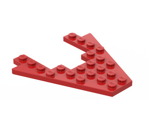 LEGO Red Wedge Plate 8 x 8 with 4 x 4 Cutout