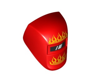 LEGO Red Welding Visor with Flames (65195 / 66257)