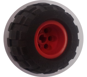 LEGO Red Wheel 43.2 x 28 Balloon Small with Tyre 43.2 x 28 Balloon Small