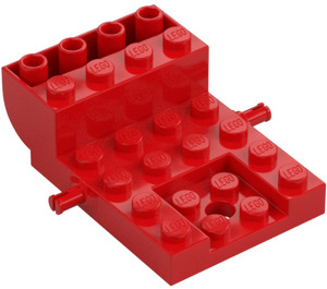 LEGO Rood Wiel Bearing 4 x 6 x 1.33 (24055 / 65348)