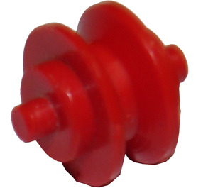 LEGO Red Wheel Centre with Stub Axles (3464)