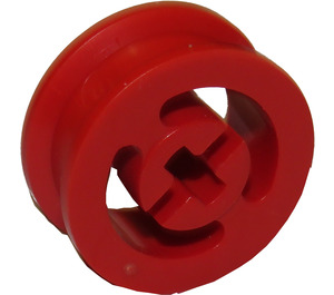 LEGO Rood Wiel Hub 8 x 17.5 met Axlehole (3482)