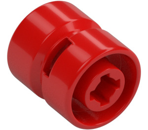 LEGO Red Wheel Rim Ø11.5 x 12 Wide with Notched Hole (6014)