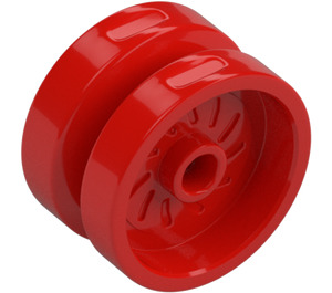 LEGO Rosso Ruota Bordo Ø18 x 12mm con Etched Bordo (18976 / 65192)