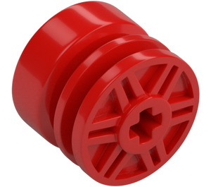 LEGO Rood Wiel Rand Ø18 x 14 met As gat (55982)