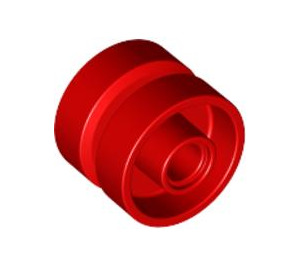 LEGO Red Wheel Rim Ø18 x 14 with Centre Groove (30285)