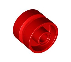 LEGO Red Wheel Rim Ø18 x 14 with Centre Groove (30285)