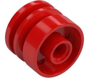 LEGO Rood Wiel Rand Ø18 x 14 met Pin Gat (20896 / 55981)