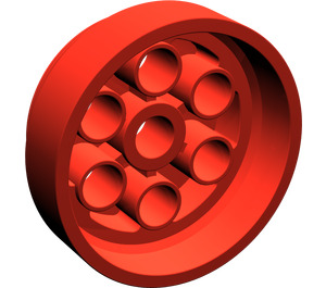 LEGO rot Rad Felge Ø30 x 12,7 Abgestuft (2695)