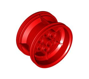 LEGO Red Wheel Rim Ø43.2 x 26 with 6 Pinholes (51488 / 56908)