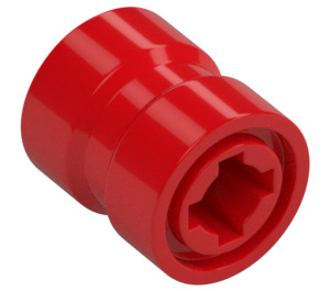 LEGO Red Wheel Rim Ø8.1 x 9mm (Notched Hole, Reinforced Back) (74967)