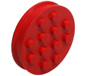 LEGO rot Rad Felge 8 x 35 mit 12 Bolzen mit Achse (Complete)