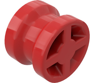 LEGO Red Wheel Rim Ø8 x 6.4 without Side Notch (4624)