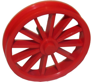 LEGO Red Wheel Rim with 12 Spokes