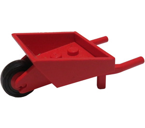 LEGO Red Wheelbarrow with Wheel