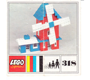 LEGO Rood Windmill 318 Instructions