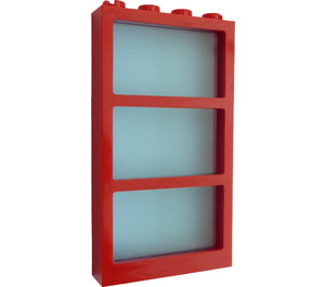 LEGO Rosso Window 1 x 4 x 6 Frame with Transparent Light Blue Glass