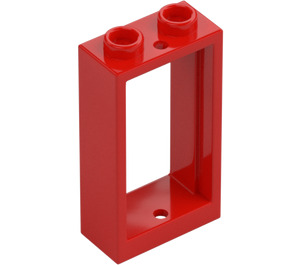 LEGO Red Window Frame 1 x 2 x 3 without Sill (3662 / 60593)