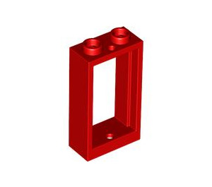LEGO Red Window Frame 1 x 2 x 3 without Sill (3662 / 60593)