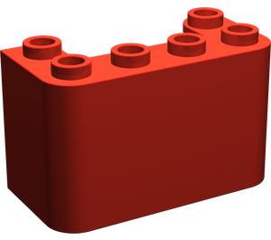 LEGO rot Windschutzscheibe 2 x 4 x 2 (4594 / 35160)