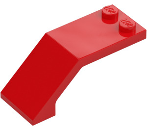 LEGO Red Windscreen 2 x 5 x 1.3 (6070 / 35271)