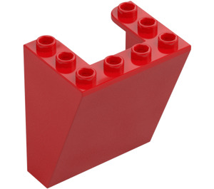 LEGO Red Windscreen 3 x 4 x 4 Inverted with Rounded Top Edges (35306 / 72475)