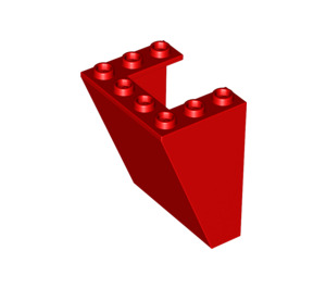 LEGO Red Windscreen 3 x 4 x 4 Inverted with Square Top Edges  (4872)