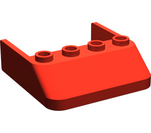 LEGO Red Windscreen 4 x 4 x 1 (6238)
