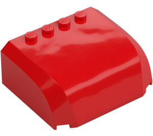 LEGO Red Windscreen 5 x 6 x 2 Curved (61484 / 92115)