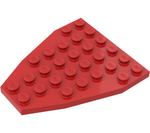 LEGO Rot Flügel 7 x 6 ohne Noppenkerben (2625)