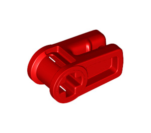 LEGO Red Wire Clip with Cross Hole (49283)