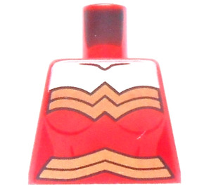 LEGO rouge Wonder Woman Torse sans bras (973)