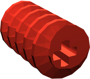 LEGO Red Worm Gear + Shape Axle (4716)
