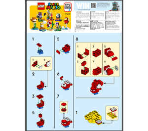 LEGO rouge Yoshi 71410-1 Instructions