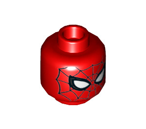 LEGO Red Young Spiderman Minifigure Head (Recessed Solid Stud) (3626 / 27331)