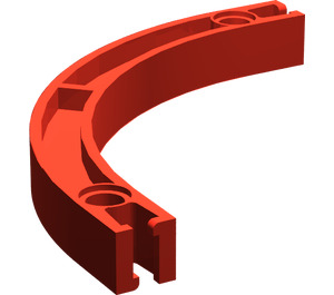 LEGO Red Znap Beam Curved 2 Holes (32230)