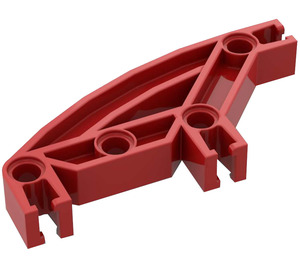 LEGO Red Znap Beam Curved 4 Holes (32246)