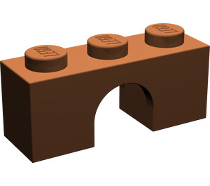 LEGO Rötlich-braun Bogen 1 x 3 (4490)