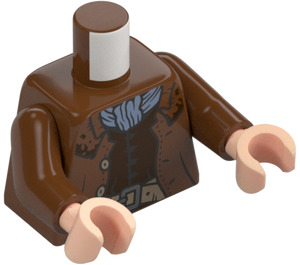 LEGO Reddish Brown Argus Filch Minifig Torso (973 / 76382)