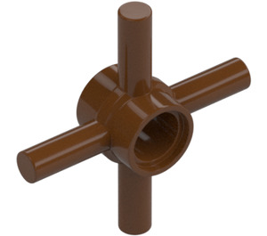 LEGO Reddish Brown Axle Connector Hub with 4 Bars (3803)