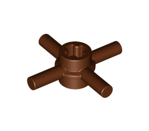 LEGO Reddish Brown Axle Connector Hub with 4 Bars Reinforced (68888)