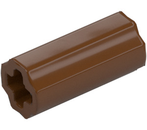 LEGO Reddish Brown Axle Connector (Smooth with 'x' Hole) (59443)