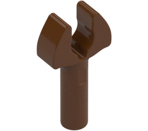 LEGO Reddish Brown Bar 1 with Clip (with Gap in Clip) (41005 / 48729)