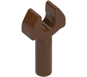 LEGO Reddish Brown Bar 1 with Clip (without Gap in Clip) (3484 / 48729)