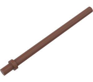 LEGO Reddish Brown Bar 6.6 with Thin Stop Ring (4095)
