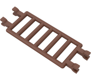 LEGO Reddish Brown Bar 7 x 3 with Four Clips (30095)